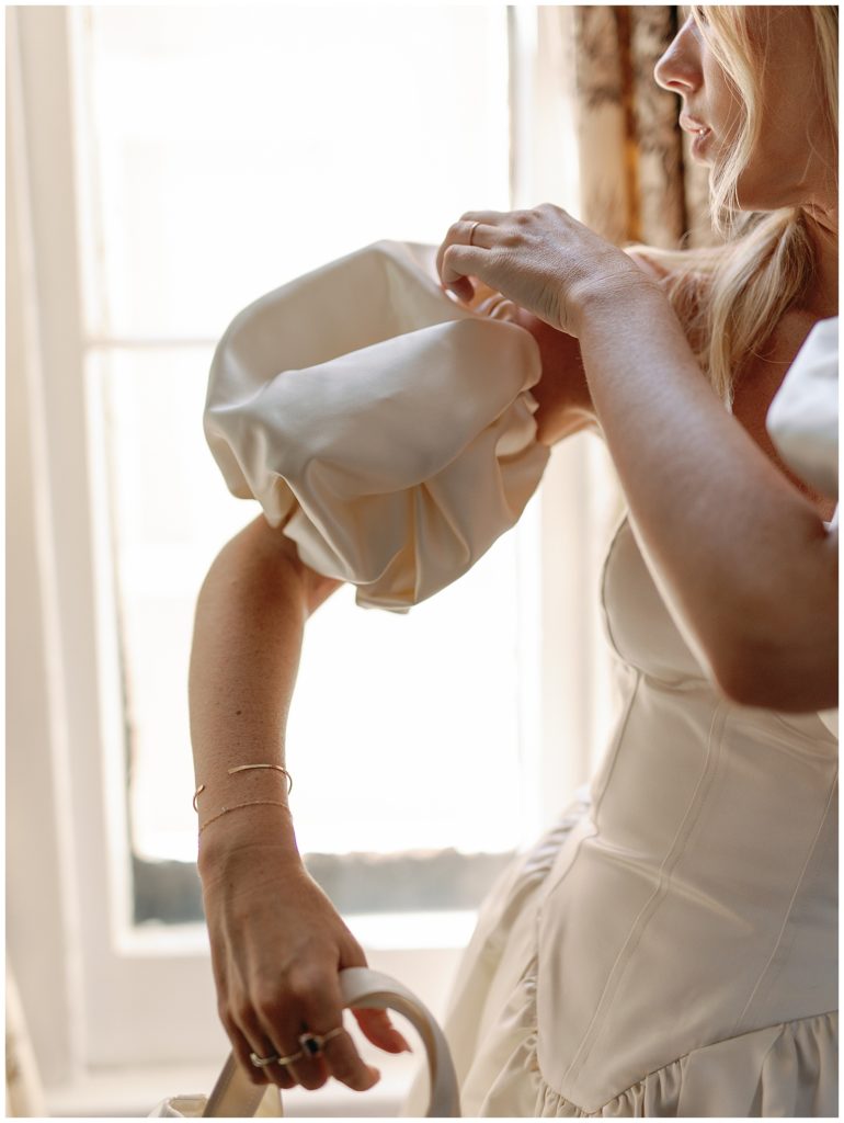 Cinq La Bridal Tea, Madelena puff sleeve