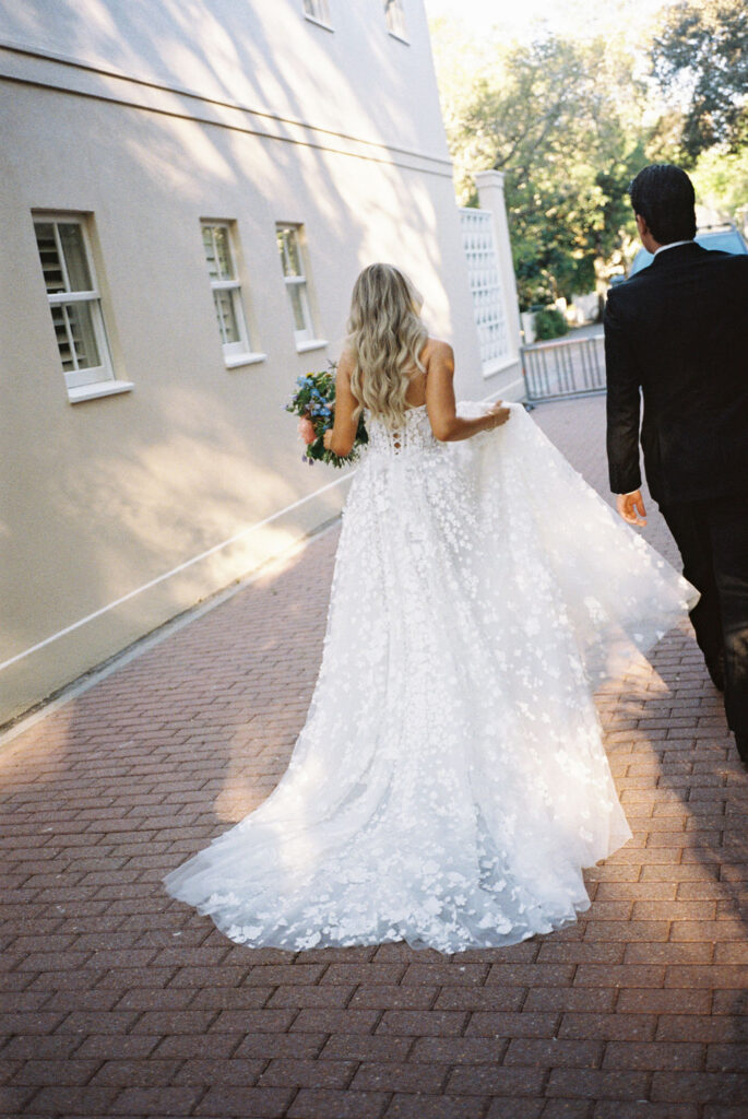 Romantic Floral Wedding Dress
