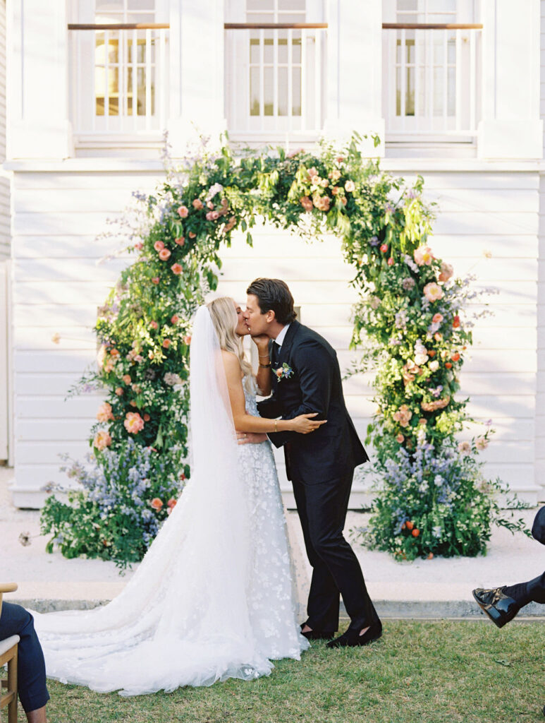 the Court in Seaside Wedding
Floral Arch 